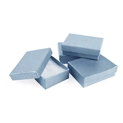 Silver Card Boxes, Small, Pack of 4