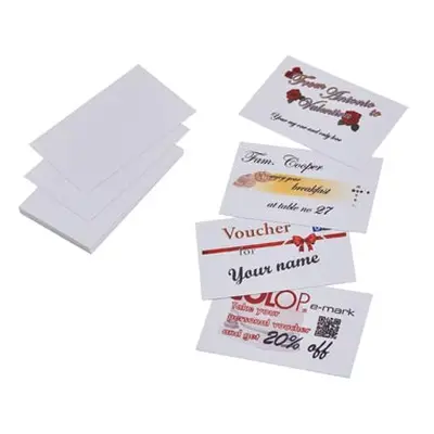 COLOP e-mark go Paper Business Cards, 85.5mm X 54mm, Pack of 100