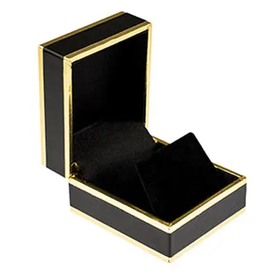 Black And Gold 2 Tone Earring Box