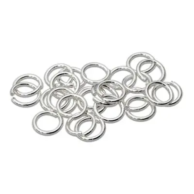 Sterling Silver Open Jump Ring Light 6mm Pack of 25