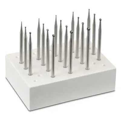 Technique&trade; Carbide Round Burr Set Of 18, 0.4mm - 2.5mm