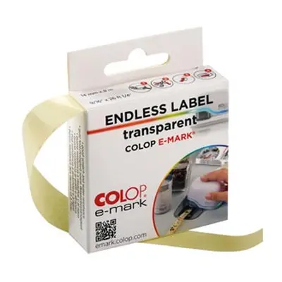 COLOP e-mark go Endless Transparent Label, 14mm X 8m