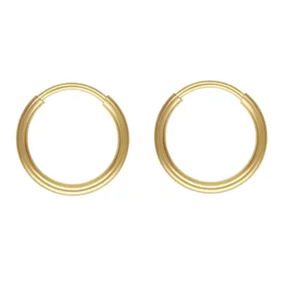 Gold Filled Endless Hoops 10mm Pack of 2