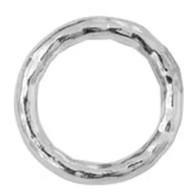 Sterling Silver 1mm X 7mm Outside Diameter Pack of 10 Diamond Cut Closed Decorative Jump Ring