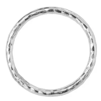 Sterling Silver 1mm X 12mm Outside Diameter Pack of 10 Diamond Cut Closed Decorative Jump Ring