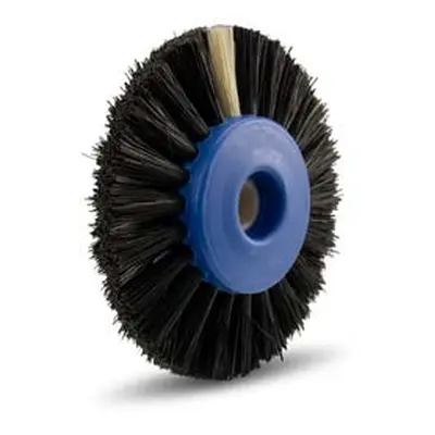 Black Bristle Lathe Brush 51mm/2&quot;, Stiff, 2 Row, Converging