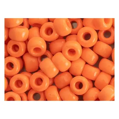 Miyuki 6/0 Round Seed Beads Seed Beads Opaque Orange 20g Tube, Miyuki Code 406