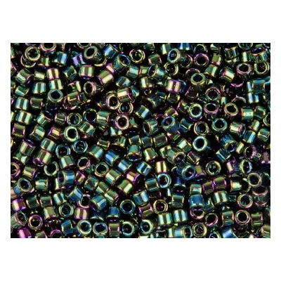 Miyuki 11/0 Delica Seed Beads Green Iris 7.2g Tube, Miyuki Code Db003