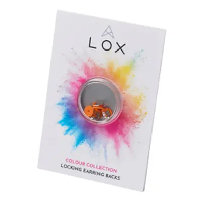 Lox Orange Secure Earring Scrolls Pack of 4