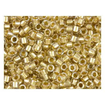 Miyuki 11/0 Delica Seed Beads Sparkling Light Lined Crystal 7.2g Tube, Miyuki Code Db907