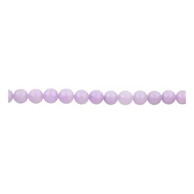 Dyed Lilac Jade Semi Precious Round Beads 8mm, 16&quot;/40cm Strand