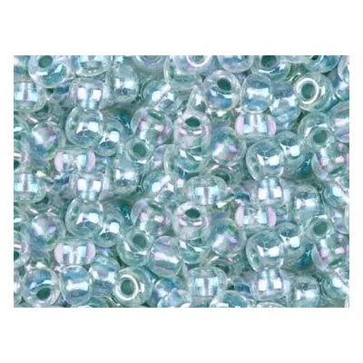 Miyuki 8/0 Round Seed Beads Seed Beads Seafoam Lined Crystal Ab 22g Tube, Miyuki Code 263