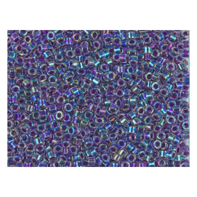 Miyuki 11/0 Delica Seed Beads Lined Light Violet Ab 7.2g Tube, Miyuki Code Db059