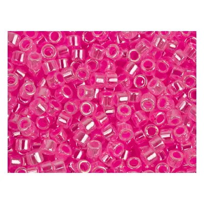 Miyuki 11/0 Delica Seed Beads Lined Crystal Dark Pink 7.2g Tube, Miyuki Code Db246