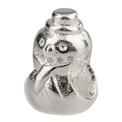 Sterling Silver Snowman Charm Bead