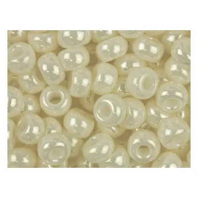 Miyuki 6/0 Round Seed Beads Antique Ivory Pearl Ceylon 20g Tube, Miyuki Code 592