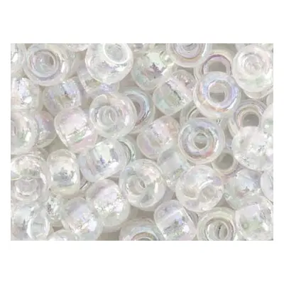 Miyuki 6/0 Round Seed Beads Seed Beads Crystal Ab 20g Tube, Miyuki Code 250