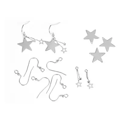 Sterling Silver Dangly Star Earrings Project