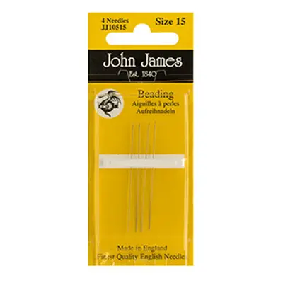 Straight Beading Needles Size 15 Pack of 4