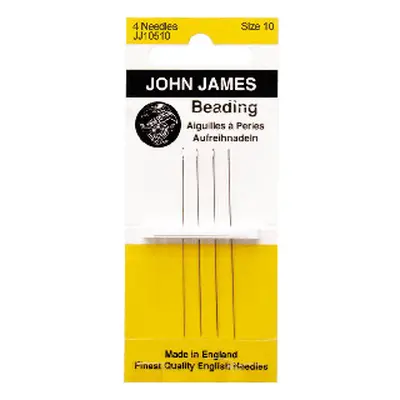 Straight Beading Needles Set Of 4 2 X Size 10, 1 Ea Size 12&13