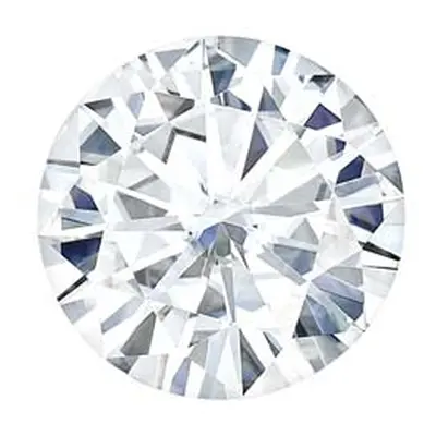 Moissanite By Charles And Colvard, Round Brilliant 4mm, Colour D E F