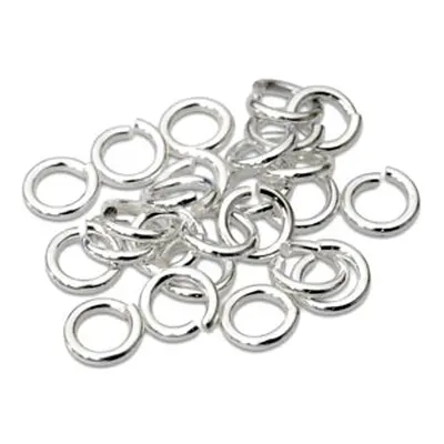 Sterling Silver Open Jump Ring Heavy 5mm Pack of 25