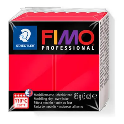 Fimo Professional True Red 85g Polymer Clay Block Fimo Colour Reference 200