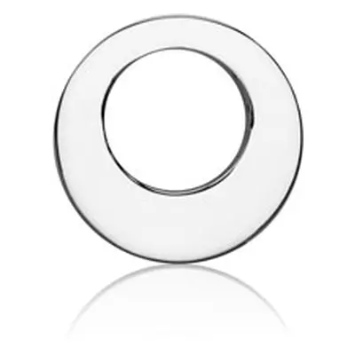 Sterling Silver Offset Washer 14mm