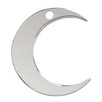 Sterling Silver Crescent Moon Connector 20mm