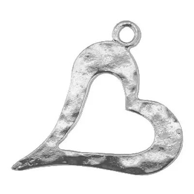 Sterling Silver Open Heart 12mm