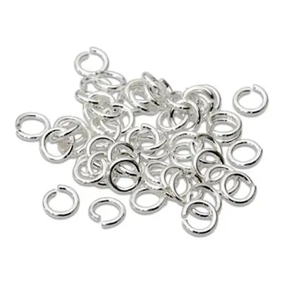 Sterling Silver Open Jump Ring Heavy 4mm Pack of 50