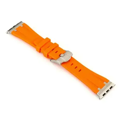 Orange Silicone Strap For Apple Watch, Compatible With 38/40/41mm Models