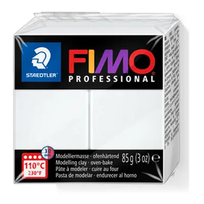 Fimo Professional White 85g Polymer Clay Block Fimo Colour Reference 0