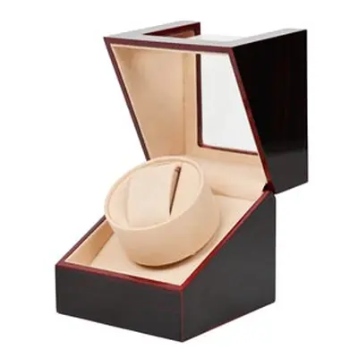 Watch Winder Deep Brown Wood, Single