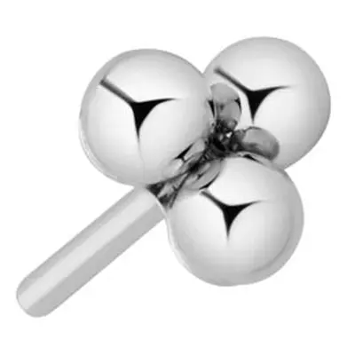 Sterling Silver Trinity Ball Labret Tube 4.5mm