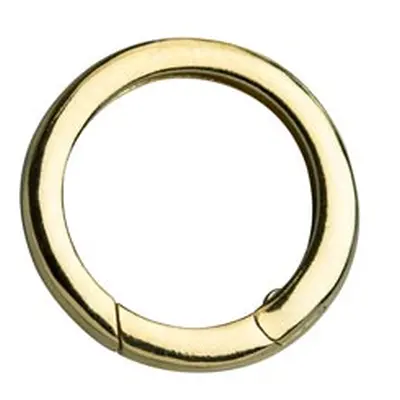 9ct Yellow Gold Round Spring Gate Clasp 16mm