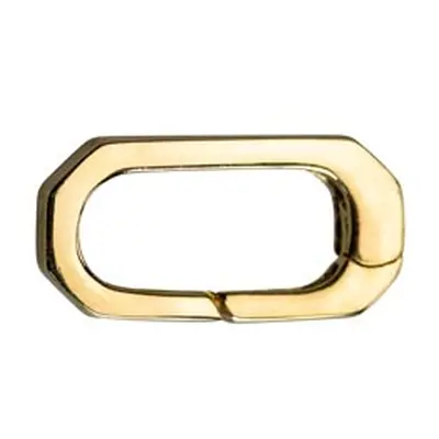 9ct Yellow Gold Oval Spring Gate Clasp 6x12mm