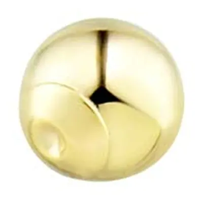 18ct Yellow Gold 1 Hole Ball With Cup 4mm