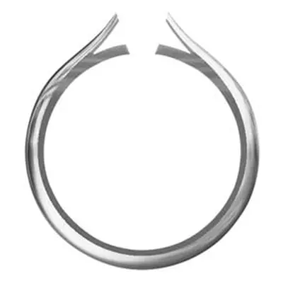 Argentium Heavy Tapered Ring Without Cheniers Size M