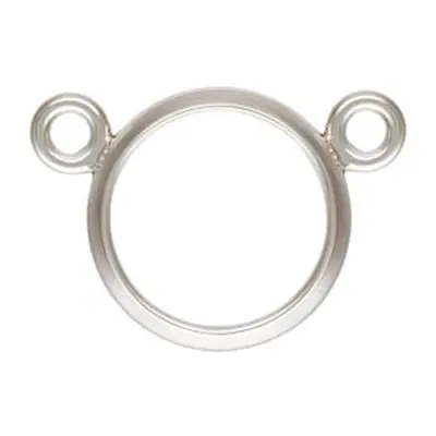 Sterling Silver 2 Way Bezel Setting Connector, 6mm