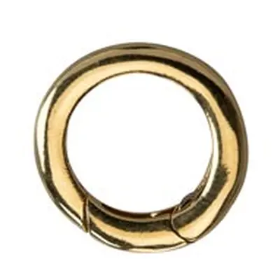 9ct Yellow Gold Round Spring Gate Clasp 12mm