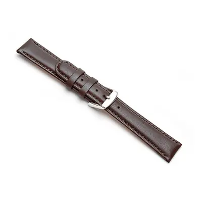 Brown Padded Calf Watch Strap 16mm Genuine Leather