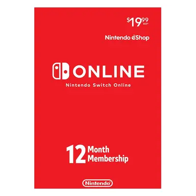 Nintendo Switch Online 12 Month Membership EU for Switch - Nintendo eShop Download Code