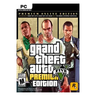 Grand Theft Auto V: Premium Edition for PC - Rockstar Launcher Download Code