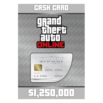 Grand Theft Auto Online: Great White Shark Card 1,250,000$ for PC - Rockstar Launcher Download C