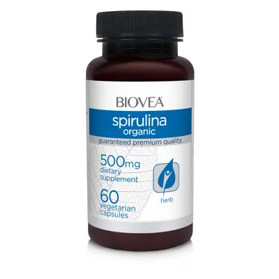 SPIRULINA (Organic) 500mg 60 Vegetarian Capsules