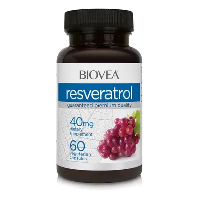 RESVERATROL 40mg 60 Vegetarian Capsules