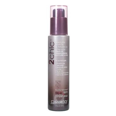 2CHIC BRAZILIAN KERATIN & ARGAN OIL LEAVE-IN CONDITIONING & STYLING ELIXIR (4oz) 118ml