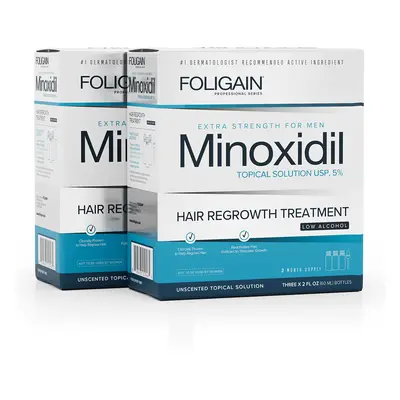 FOLIGAIN MINOXIDIL 5% HAIR REGROWTH TREATMENT For Men Gentle Formula (Low Alcohol) (12 fl oz) 36