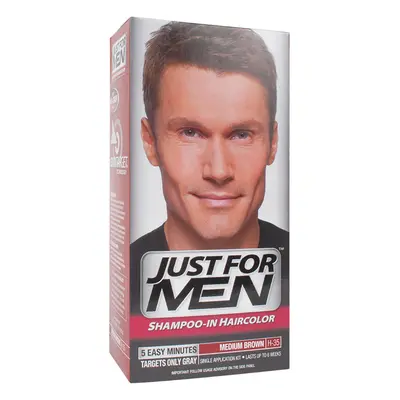 JUST FOR MEN SHAMPOO IN HAIR COLOUR (Medium Brown) 1 Application